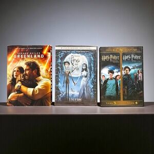 DVD Movie Lot: Harry Potter Years 3 & 4, Corpse Bride, Greenland - Bundle